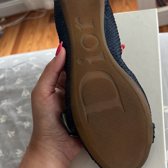 Dior Ballet Flat Snakeskin Blue 37,5 7.5 - Picture 3 of 4